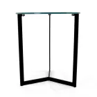 Stolik kawowy z kamionki ze stalową podstawą Made in Italy - Aspira Viadurini