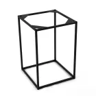 Stolik kawowy z kamionki i stalowa podstawa Made in Italy - Birba Viadurini