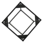 Stolik kawowy z kamionki i stalowa podstawa Made in Italy - Birba Viadurini