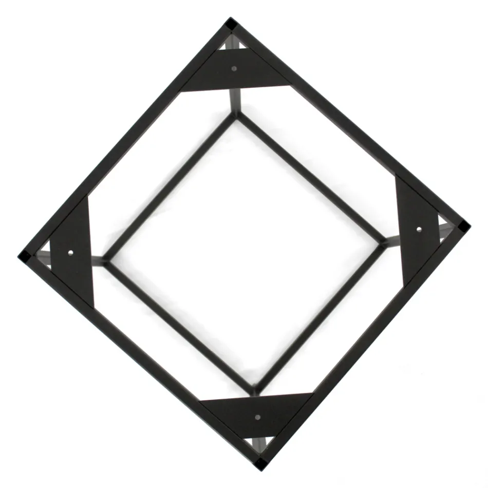 Stolik kawowy z kamionki i stalowa podstawa Made in Italy - Birba Viadurini