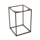 Stolik kawowy z kamionki i stalowa podstawa Made in Italy - Birba Viadurini