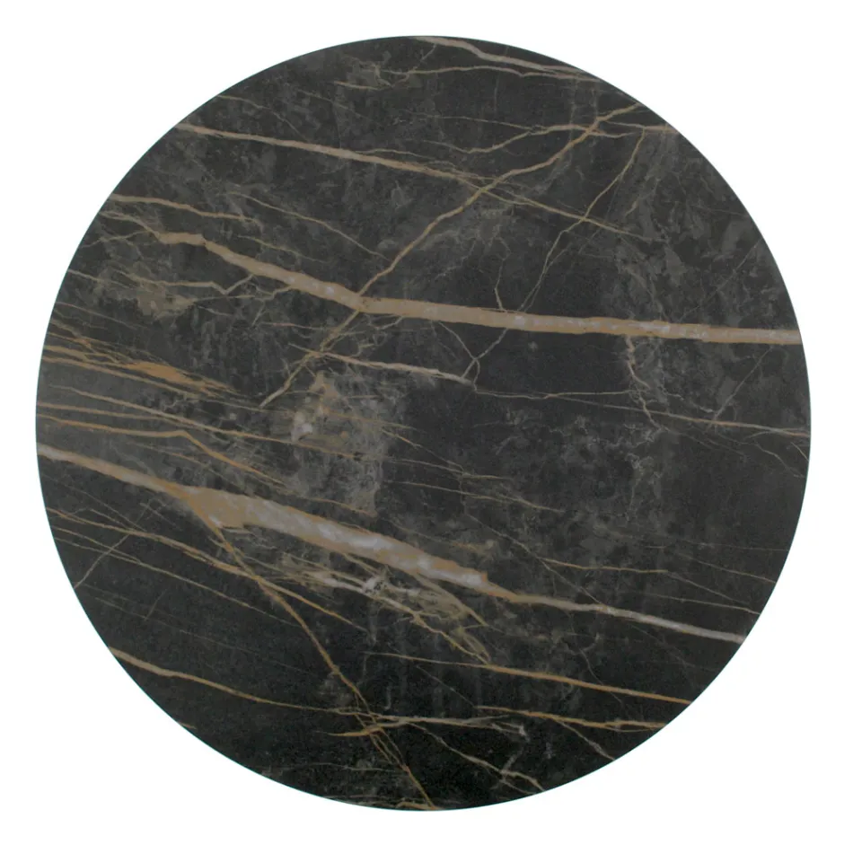 Stolik kawowy z porcelany Grès i okrągła podstawa Made in Italy - Tullia Viadurini