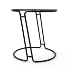 Stolik kawowy z porcelany Grès i okrągła podstawa Made in Italy - Tullia Viadurini