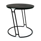 Stolik kawowy z porcelany Grès i okrągła podstawa Made in Italy - Tullia Viadurini