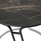 Stolik kawowy z porcelany Grès i okrągła podstawa Made in Italy - Tullia Viadurini