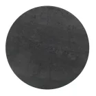 Stolik kawowy z okrągłej kamionki i podstawy z 3 półksiężycami Made in Italy - Arepa Viadurini