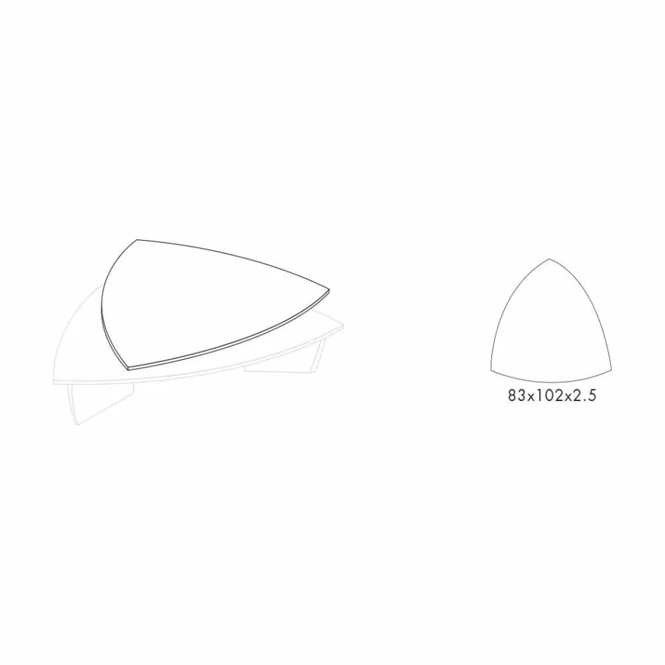 Stolik kawowy z lakierowanego MDF z obrotowym blatem Made in Italy - Lisa Viadurini