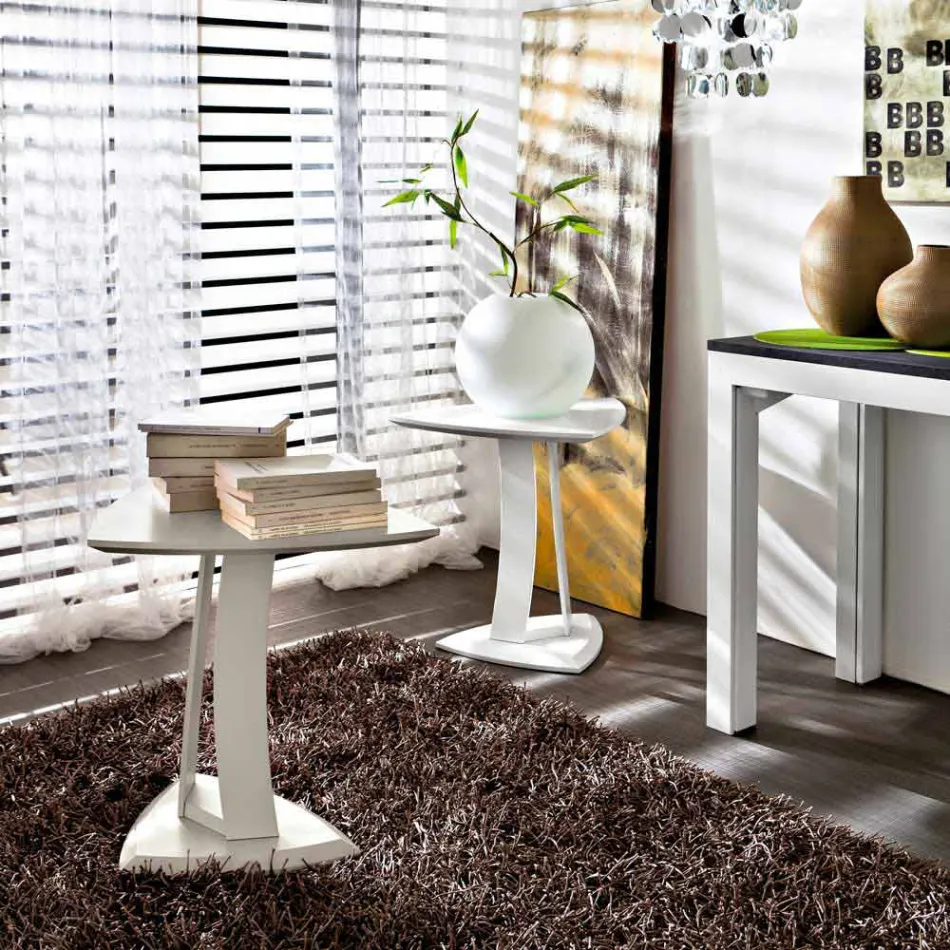 Stolik kawowy z lakierowanego Mdf Made in Italy, wysoka jakość - Lisa Viadurini