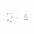 Metalowy stolik kawowy z tacą na pojemniki Made in Italy - Numbo Viadurini