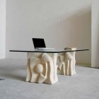 stolik z kamienia siedzenia i nowoczesny design kryształu Priam-S Viadurini