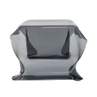 Ręcznie drapowany stolik kawowy z pleksiglasu Made in Italy - Pippo Viadurini