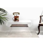 Stolik kawowy z przezroczystego pleksi lub z Design Wood - Plaster Viadurini