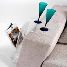 Stolik kawowy w przezroczystej konstrukcji PMMA Quero Vas Viadurini