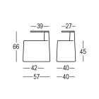 Stolik kawowy z polietylenu i drewna brzozowego Made in Italy - Clio Viadurini