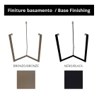 Szklany stolik kawowy ze stalową podstawą Made in Italy - Aspira Viadurini