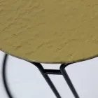 Szklany stolik kawowy i okrągła podstawa Made in Italy - Tullia Viadurini