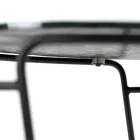 Szklany stolik kawowy i okrągła podstawa Made in Italy - Tullia Viadurini