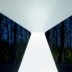 Jasny Stolik Kawowy z Białą Polietylenową Pokrywą - Ostra Viadurini