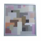 Nowoczesne metalowe kawy pokój dzienny 50x50cm Nina, wykonane we Włoszech Viadurini