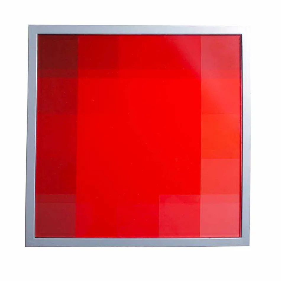 Nowoczesne metalowe kawy pokój dzienny 50x50cm Nina, wykonane we Włoszech Viadurini