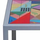 Nowoczesne metalowe kawy pokój dzienny 50x50cm Nina, wykonane we Włoszech Viadurini