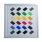 Nowoczesne metalowe kawy pokój dzienny 50x50cm Nina, wykonane we Włoszech Viadurini