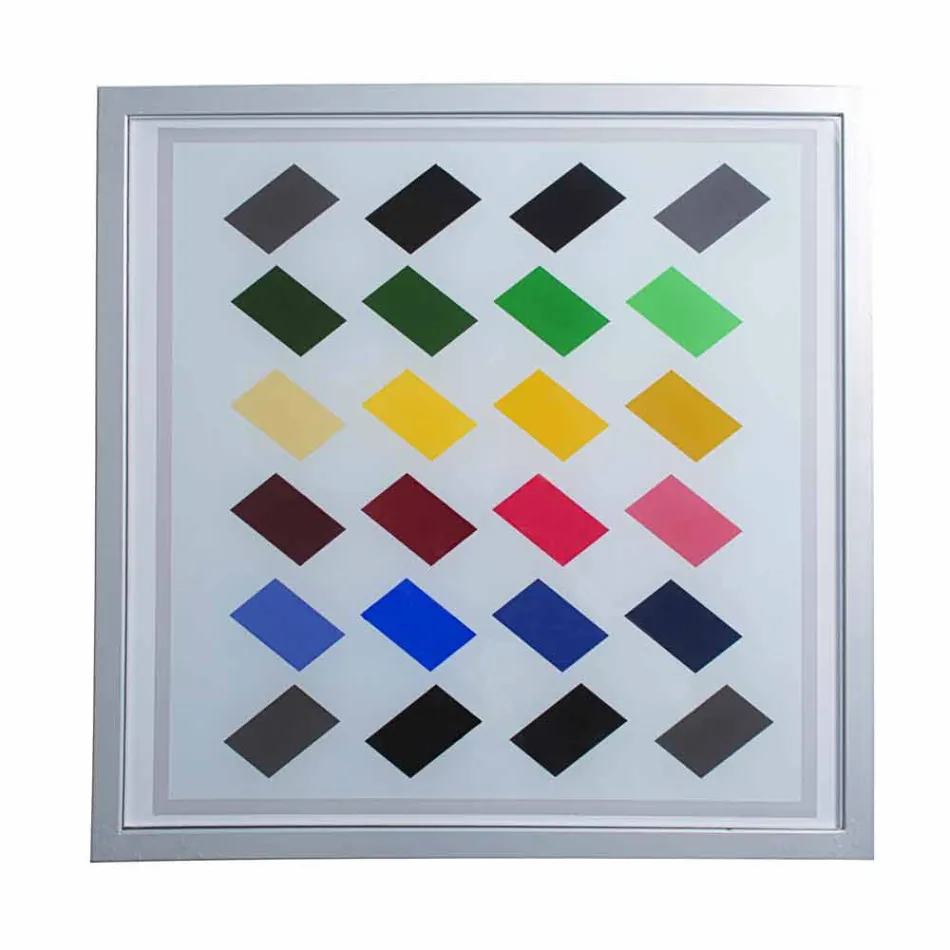 Nowoczesne metalowe kawy pokój dzienny 50x50cm Nina, wykonane we Włoszech Viadurini