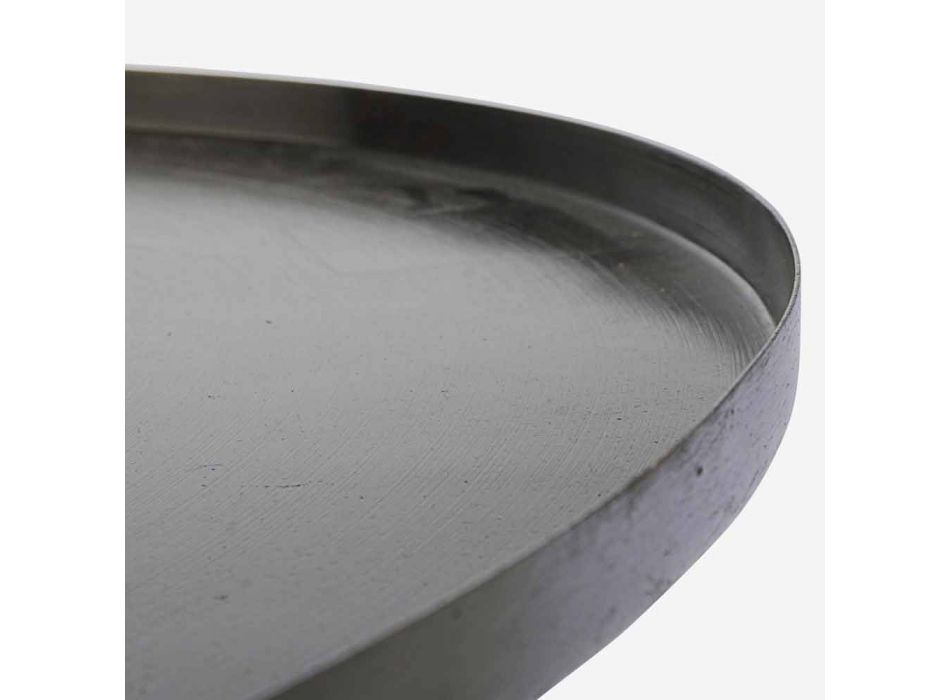 Nowoczesny stolik kawowy z okrągłym stalowym blatem Homemotion - Michelino Viadurini