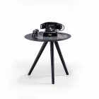 Nowoczesny stolik kawowy z okrągłym blatem z gresu Made in Italy - Stuttgart Viadurini