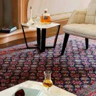 Nowoczesny stolik kawowy z gresu i drewna bukowego Made in Italy - Titanic Viadurini