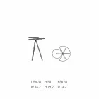 Nowoczesny stolik kawowy w kolorowym prześcieradle Originae Design - biedronka Viadurini