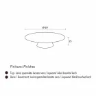 Nowoczesny stolik, czarny lakier modrzew Giglio Viadurini