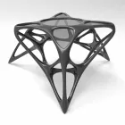 Nowoczesne kawy szkła salon i Adamantx® Lunar Tabela nr 2 Viadurini