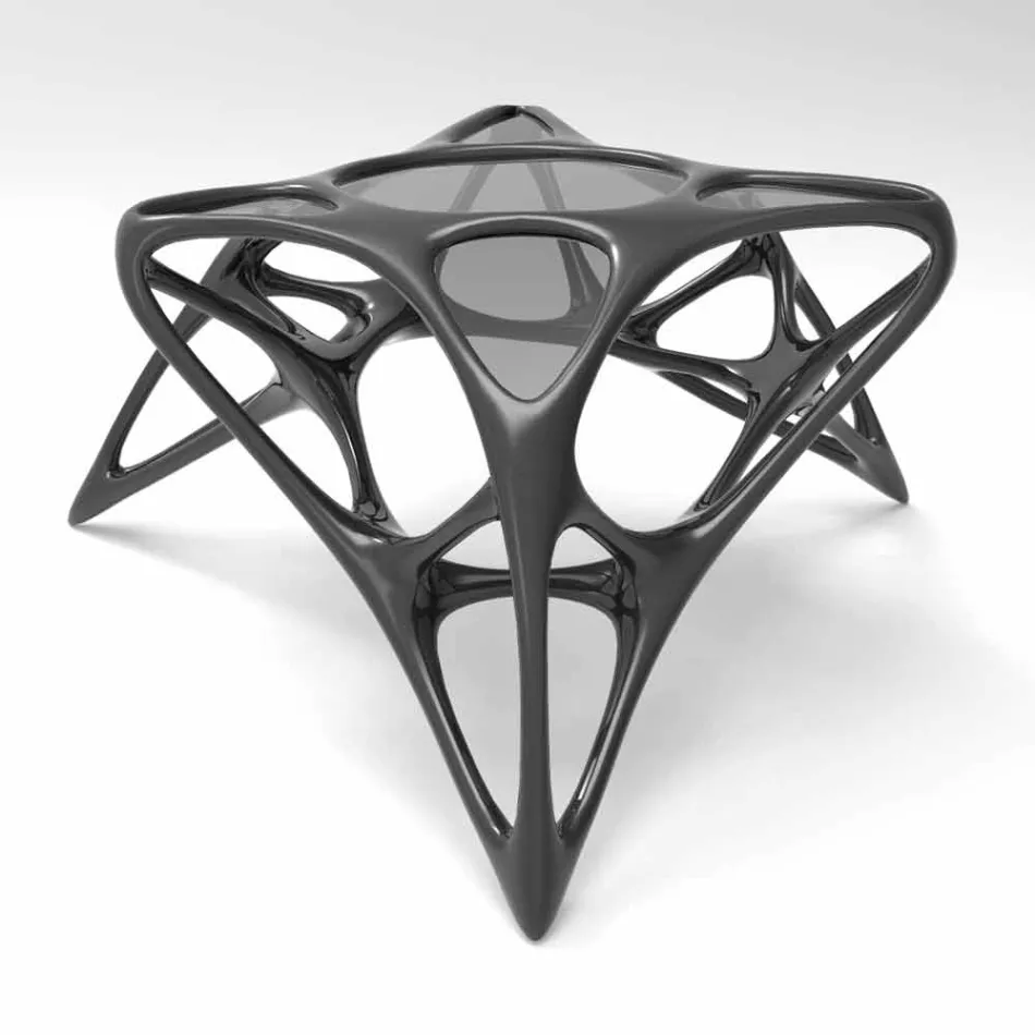 Nowoczesne kawy szkła salon i Adamantx® Lunar Tabela nr 2 Viadurini