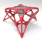 Nowoczesne kawy szkła salon i Adamantx® Lunar Tabela nr 2 Viadurini