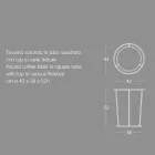 Nowoczesny okrągły stolik kawowy z wysokiej jakości metalu i marmuru - Raphael Viadurini