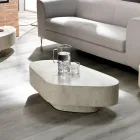 Nowoczesny stolik kawowy w kształcie skamieniałego kamienia - Bowie Viadurini