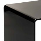 Terry Mały nowoczesny czarny stolik kawowy 40x40cm, wyprodukowany we Włoszech Viadurini