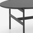 Owalny stół do salonu z ceramicznym blatem - Donatella Viadurini