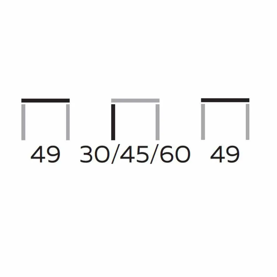 Kwadratowy stolik kawowy z gresu z metalową podstawą Made in Italy - Albert Viadurini