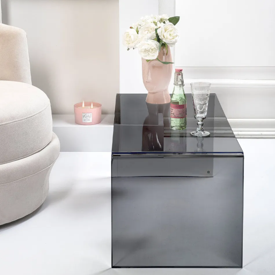 Stolik kawowy wykonany z plexi Made in Italy - Jasmine Viadurini