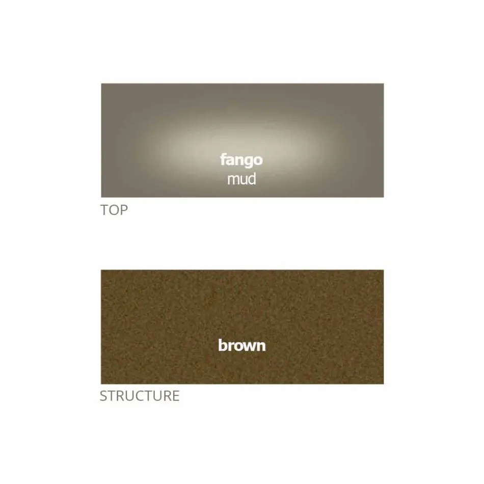 Okrągły stolik kawowy z kryształowym blatem Made in Italy - Indio Viadurini