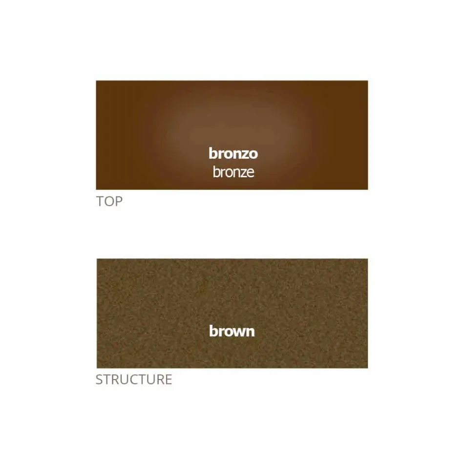 Okrągły stolik kawowy z kryształowym blatem Made in Italy - Indio Viadurini