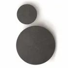 Okrągły stolik kawowy z Mdf z metalową konstrukcją Made in Italy - Aloe Viadurini