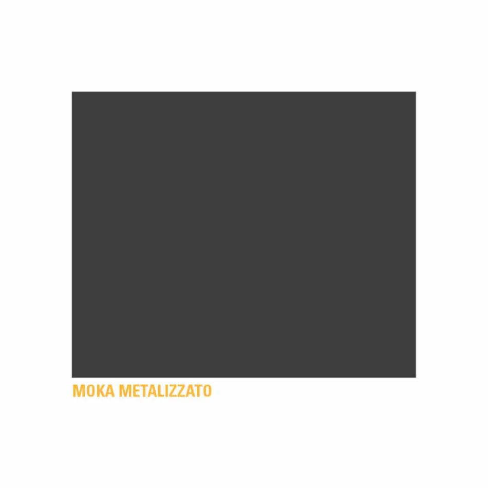 Luksusowy okrągły stolik kawowy z malowanego metalu Made in Italy - Mina Viadurini