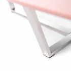 Stół do salonu w nowoczesnym kształcie z MDF i chromowanego metalu - Pimpa Viadurini