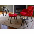 Okrągły stolik kawowy z czarnego szarego lakierowanego drewna Made in Italy - Stuttgart Viadurini