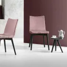 Okrągły stolik kawowy z czarnego szarego lakierowanego drewna Made in Italy - Stuttgart Viadurini