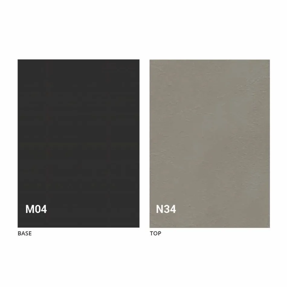 Rozkładany stolik kawowy z drewna i stali Made in Italy - Demetro Viadurini