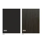 Stół transformatorowy z drewna i stali Made in Italy - Demetro Viadurini